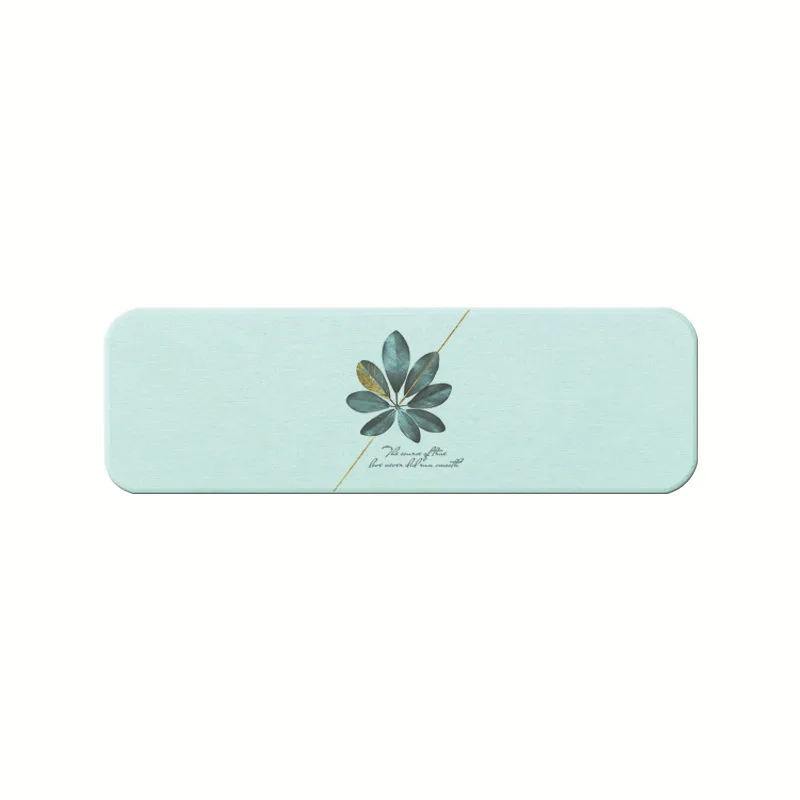 

Ins Green Leaf Diatoms Mud Cup Pad Simple Lovely Living Room Insulation Absorbwater Speed Dry Round Diatom Toast Quick-drying