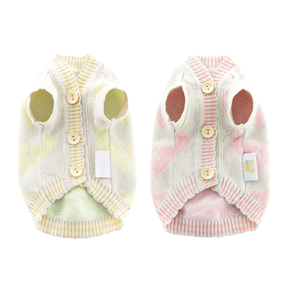 

Warm Dog Knitwear Vest Clothes Winter Knitted Pet Cat Dog Sweater Costumes For Chihuahua Yorkies Pets Puppy Dogs Apparel