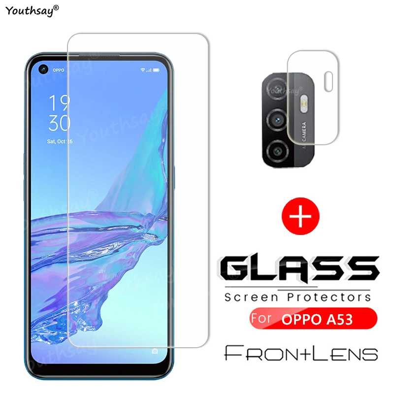 Pel&iacute;cula protectora de vidrio templado para pantalla de c&aacute;mara de OPPO A53, cristal para OPPO A53, OPPO A74, A54, A94, A95, A53, A32, A16, A72, A52-0