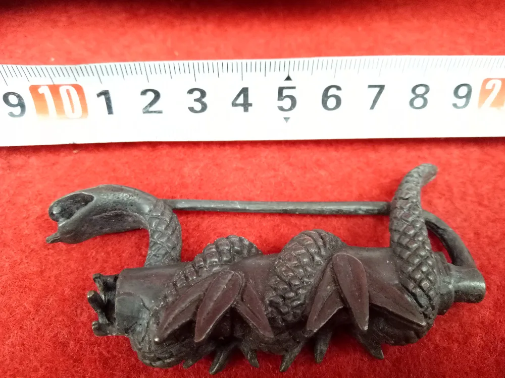 

The ancient art China old copper lock Hydra