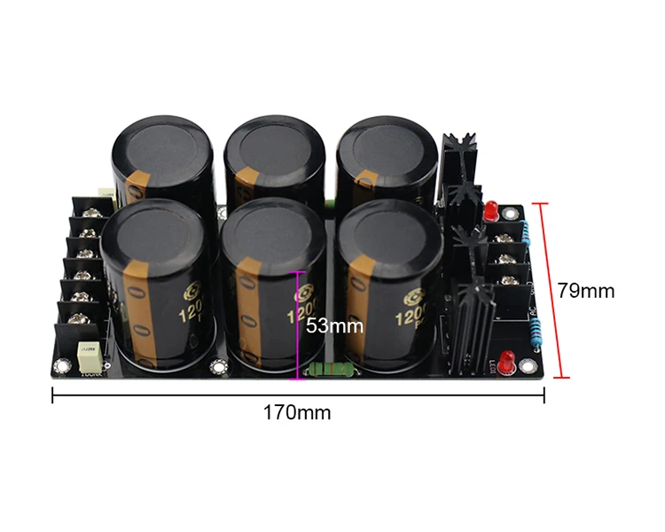12000UF 63V High Power Schottky Amplifier Rectifier Filter Supply Board | Электроника