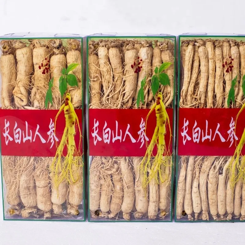 

6 Years Ginseng Changbai Mountain Dried Ginseng Root, Insam,Organic Herb,Panax,Chinese Herb，Ginseng powder