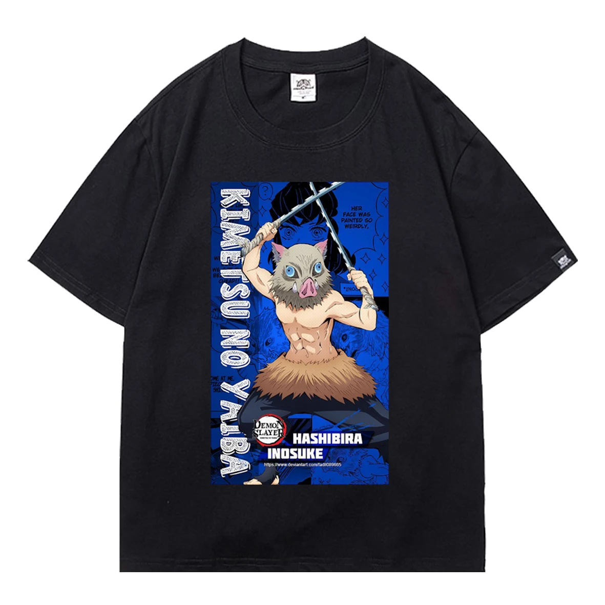 

Demon Slayer Anime Oversized T-shirt Men T-shirt Tanjirou Printing Streetwear Harajuku Summer Short Sleeve Tops Male Tees Tops