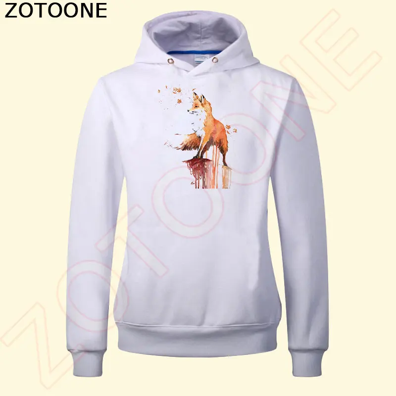 ZOTOONE пирография 18*17 см теплая мультяшная лиса термопереводная глажка наклейки утюжок на Пластыри для одежды моющиеся аппликации E