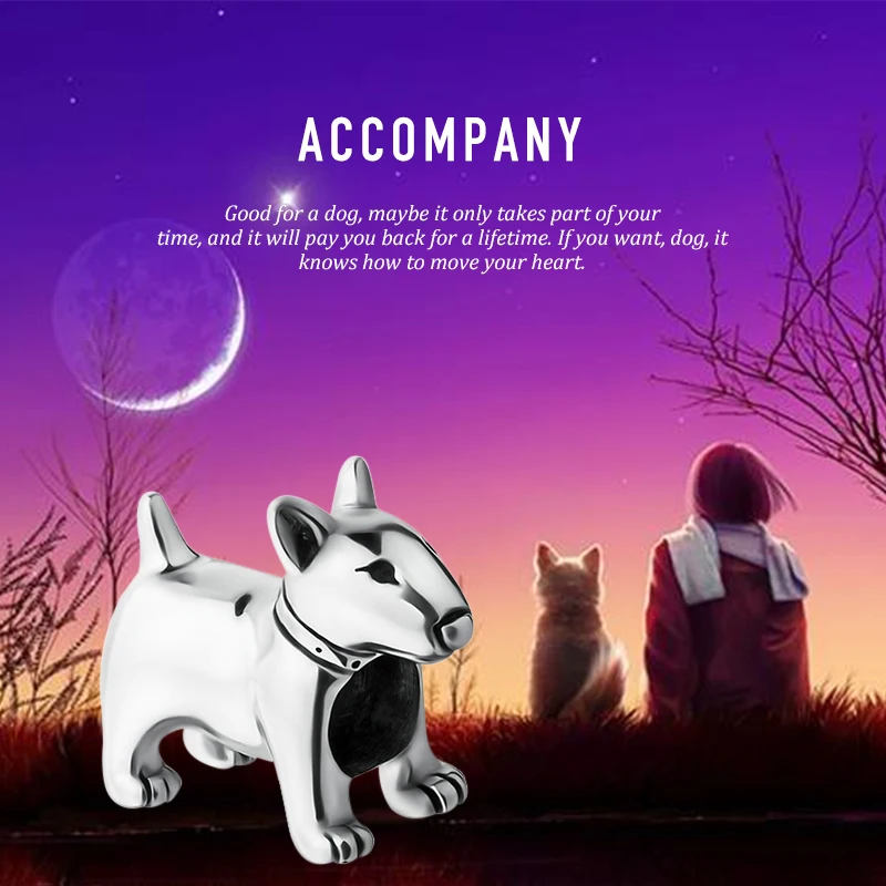 

100% 925 silver beads diy craft charms animal collection dog cat panda lion horse fit authentic European bracelet jewelry