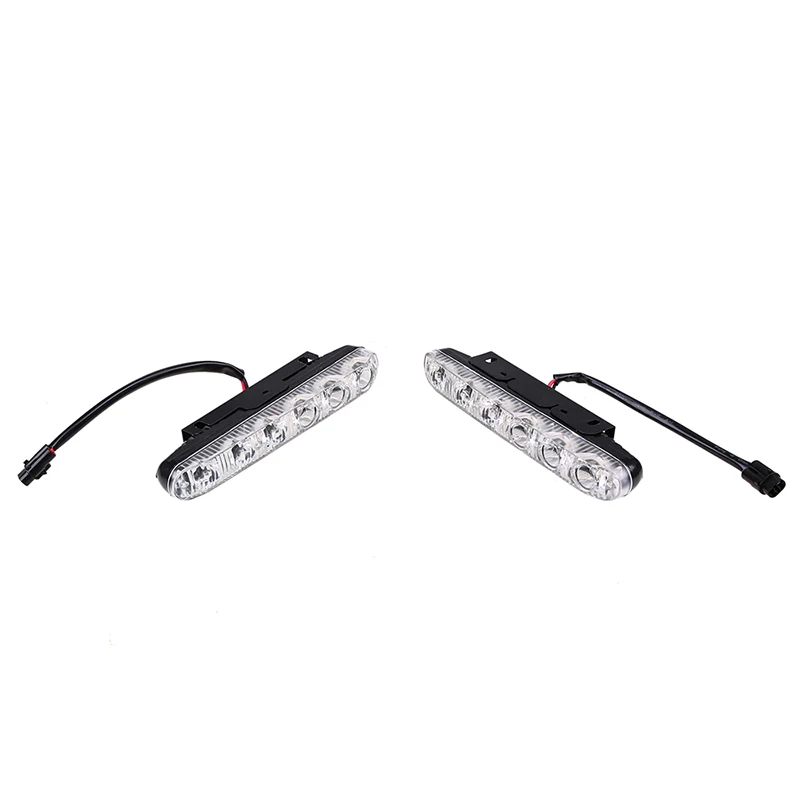 POSSBAYUniversal 6/9 LED s Автомобильные дневные ходовые огни DRL DC 12 15V Светодиодные белые