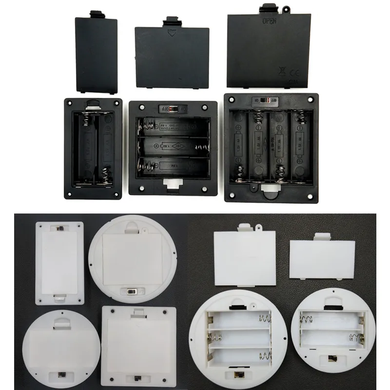 

10 шт./партия, пластиковые держатели для батарей AA 2x3x1,5 в