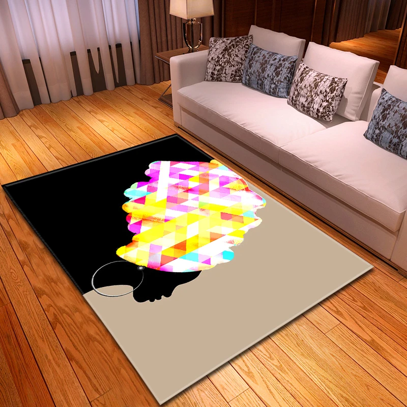 Красочные ковровые покрытия для африканских девушек домашний декор напольный