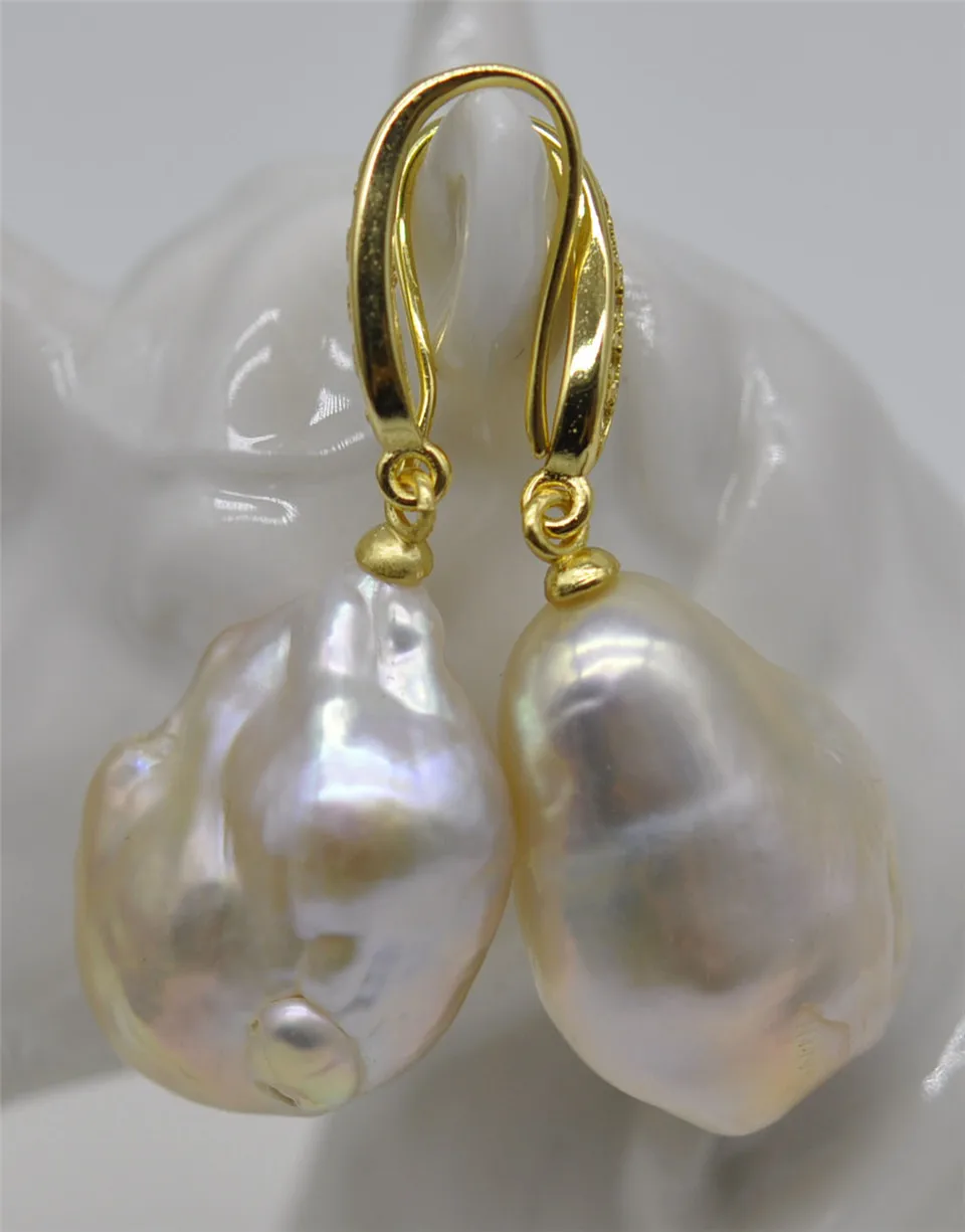 

Женские серьги с искусственным жемчугом, 22x18 мм