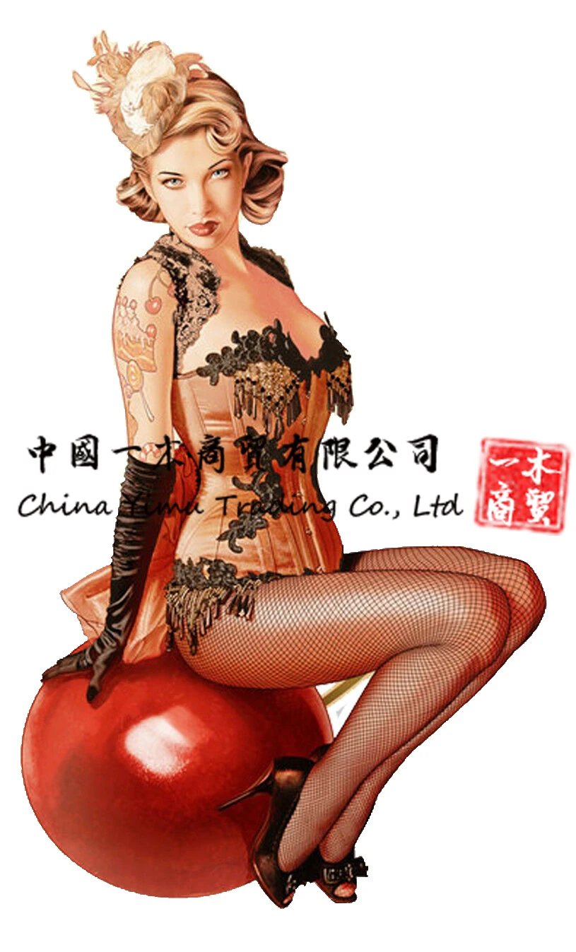 

Sticker Pinup Blonde Retro Autocollant Pin Up Girl Nuisette Truck Moto