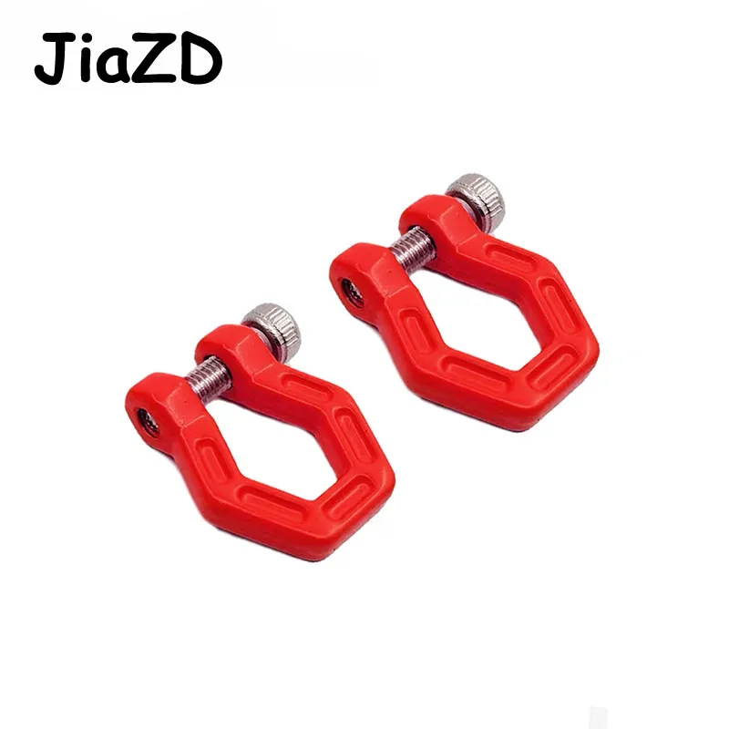 4 шт. Красный алюминиевый крюк для бампера с прицепом для автомодели RC Crawler Car 1/10 Traxxas TRX-4 Axial SCX10 90046 D90 аксессуары Y09 on.