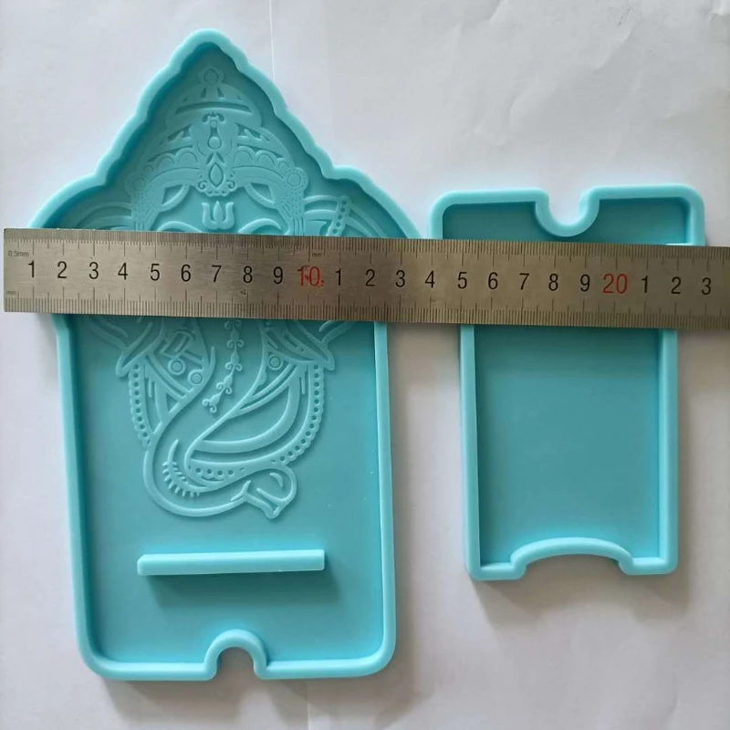 

Religious Elephant Mobile Phone Stand Silicone Resin Mold Phone Holder Epoxy Resin Mold Cell Phone Bracket Silicone Mold