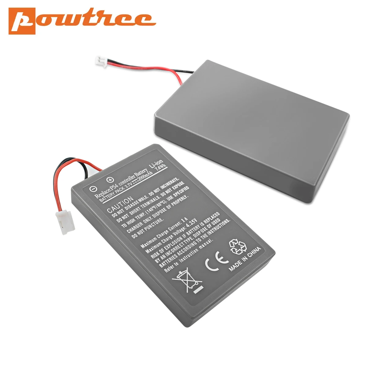 

Powtree 3.7V 2000mAh Battery For Sony Gamepad PS4 DualShock4 V1 Wireless Controller Rechargeable Battery CUH-ZCT1E CUH-ZCT1U
