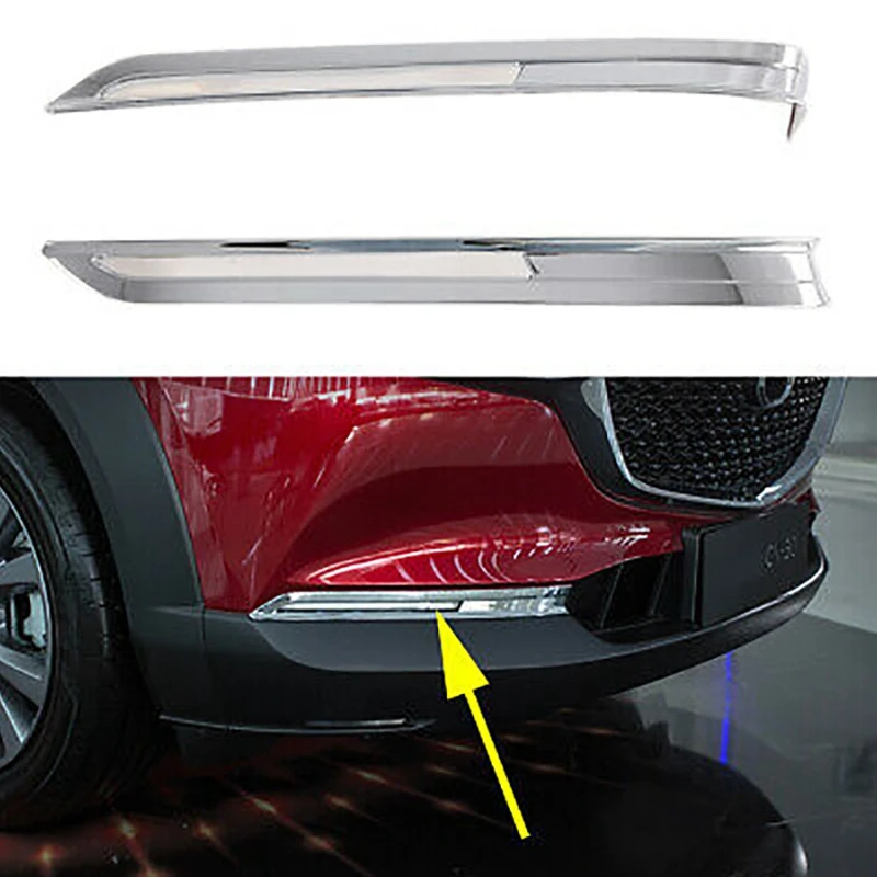 

Car Front Rear Fog Light Lamp Frame Trim Foglight Lamp Framefor Mazda CX30 CX-30 2020