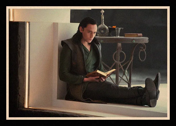 

Perfect JL Loki Tom Hiddleston Classic Movie Poster Vintage Poster Wall Stickers For Living Room Home Decoration HBB22