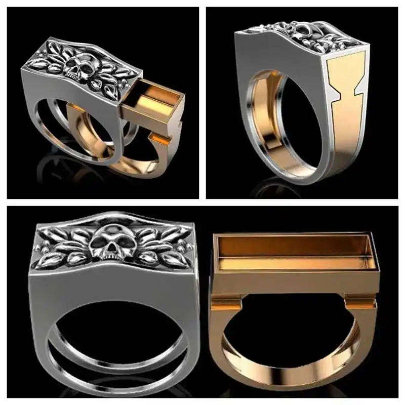 NPKDS в американском и Европейском стиле модное кольцо с черепом Подарок на
