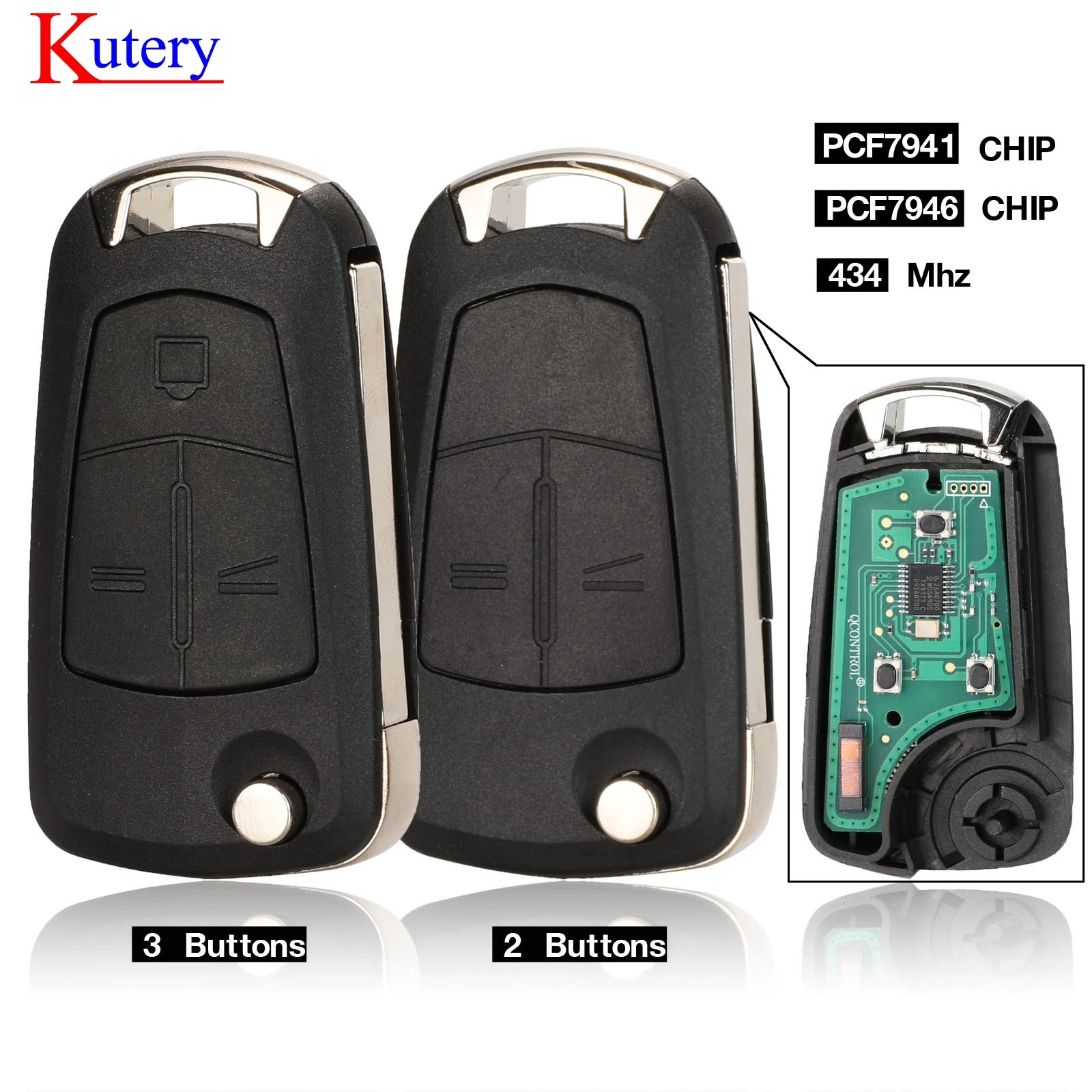 

jingyuqin Car Remote PCF7941 Key Suit for Opel/Vauxhall Astra H 2004-2009, Zafira B 2005-2013 PCF7946 For Vectra C 2002-2008