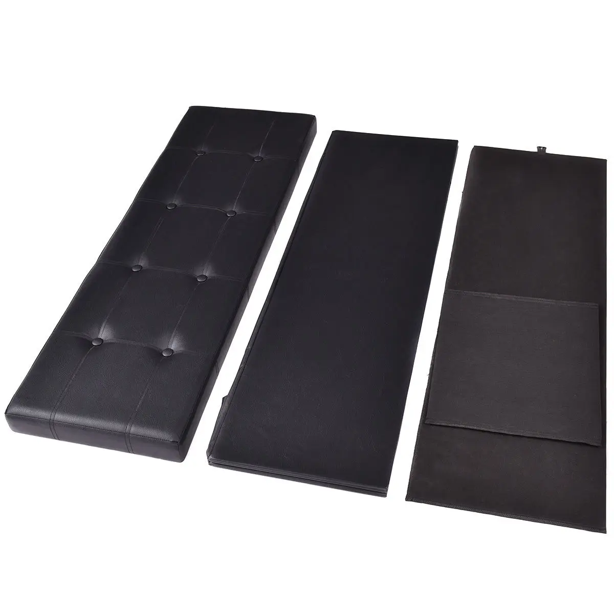 Costway 45 ''x 15'' x 15 ''большой складной хранения Искусственная кожа Пуф Пуфик