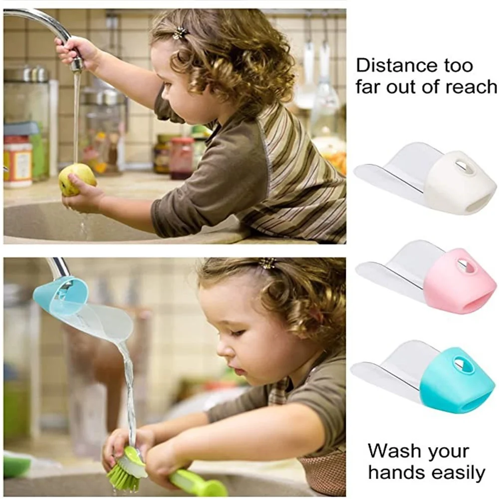 

1pc Cute Bathroom Kitchen Accessories Bathroom Faucet Extender Toddler Kids Hand-washing Device Children's Sink Faucet Extension