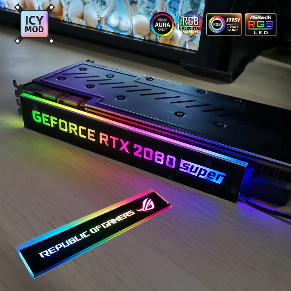 Боковая панель RGB GPU настраиваемая A-RGB VGA декоративная крышка видеокарты под заказ