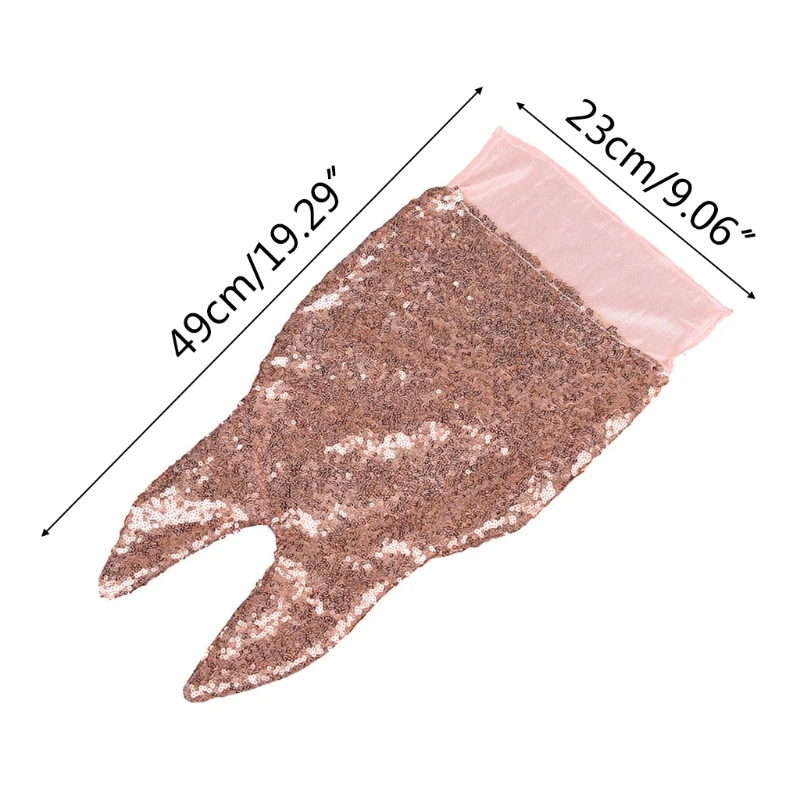 

H05C Baby Photography Props Clothes Newborn Girl Photo Shooting Glitter Outfits Sequins Fishtail Costume Clothing