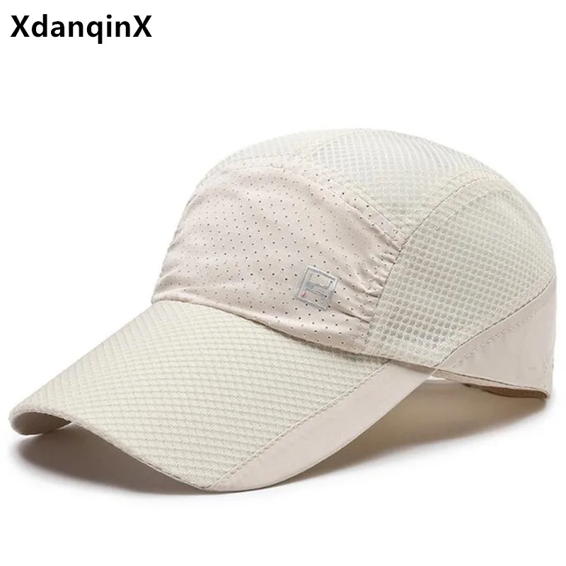 

Summer Mesh Hats Men Women Breathable Ponytail Baseball Cap Adjustable Size Couple Sports Caps Extra Long Sun Visor Fishing Cap