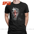 Мужская хлопковая футболка King Ragnar Valhalla, с круглым вырезом, с коротким рукавом