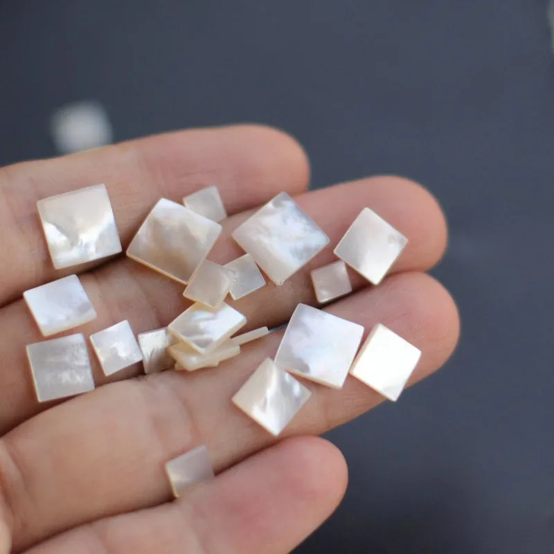 100pcs Square shape loose mother of pearl shape wholesale mop shell beads