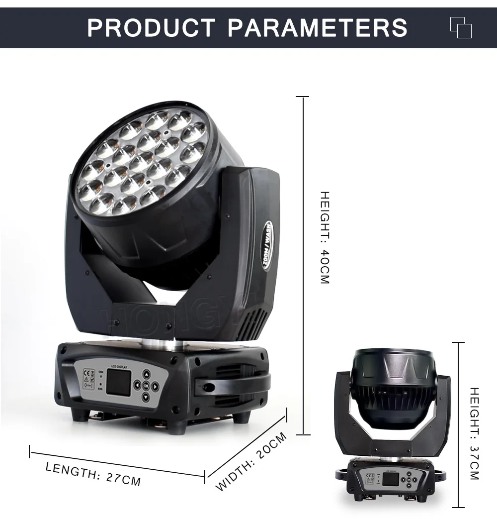 19*12 Вт Led RGBW мыть/зум свет 16 каналов DMX512 движущийся головной свет профессиональное освещение сцены и DJ/вечерние/сценический эффект освещения