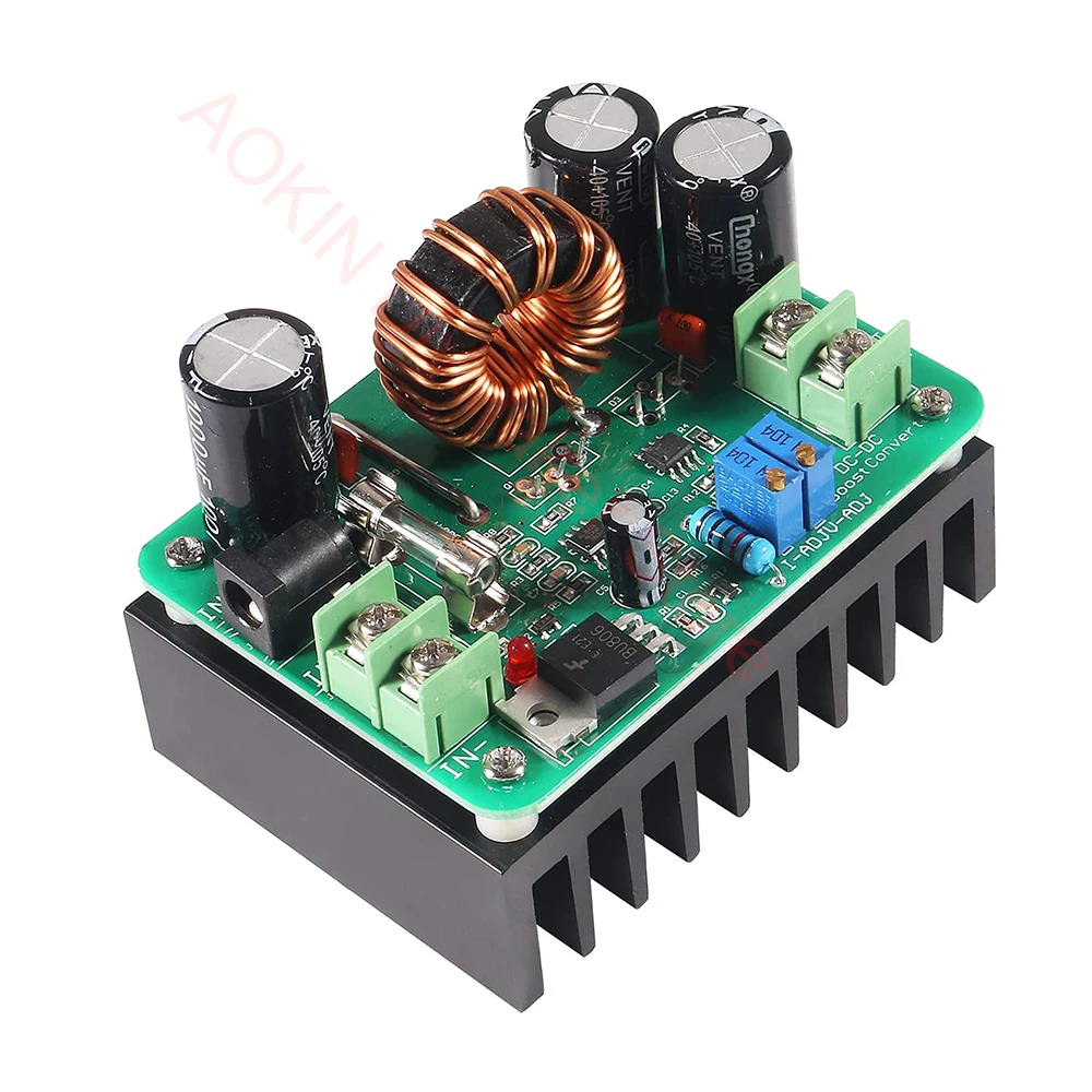 600W High Power DC to DC Boost Converter DC 12-60V to 12-80V Boost Module Board Step-up Transformer