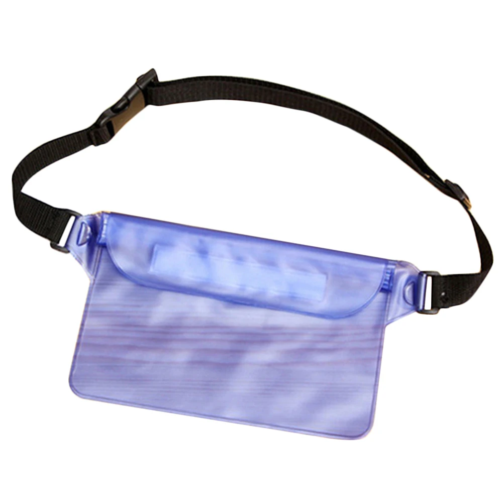 

Adjustable Strap Waist Swimming Bag Pouch PVC Waterproof Phone Storage Unisex Underwater Ski Drift Diving Songkran Festival