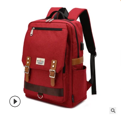 

Portable Casual Backpack High Capacity Laptop Travel Canvas Softback Solid Zipper Backpack Bolsas Femeninas Bag for Women DB60B