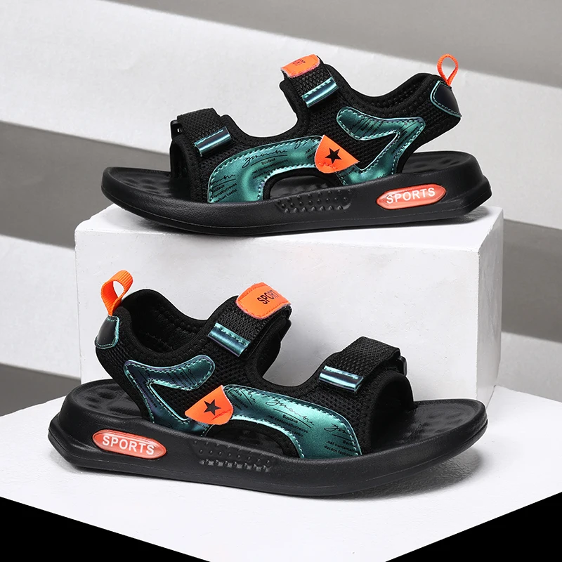 

Летние модные повседневные сандалии для мальчиков, уличная пляжная обувь для мальчиков, сандалии, детские кроссовки