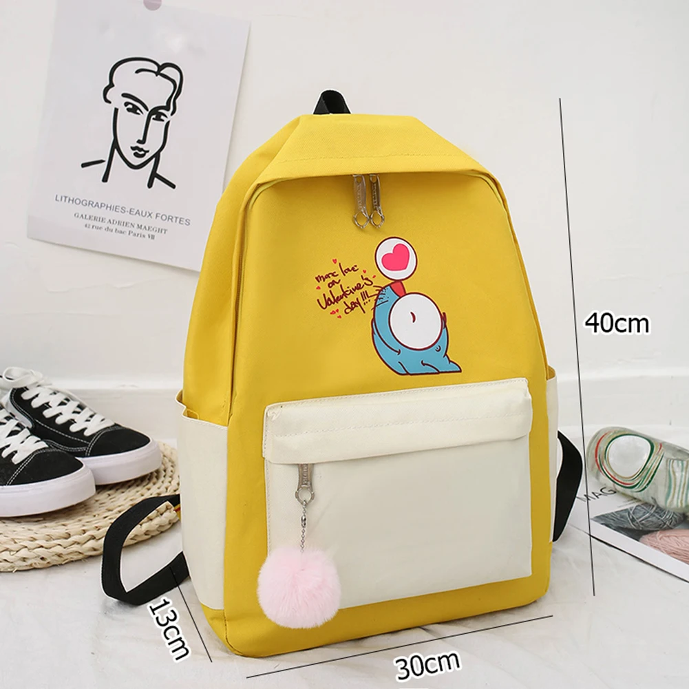 4 шт./компл. холщовые рюкзаки хит цветной школьный рюкзак для девочек подростков