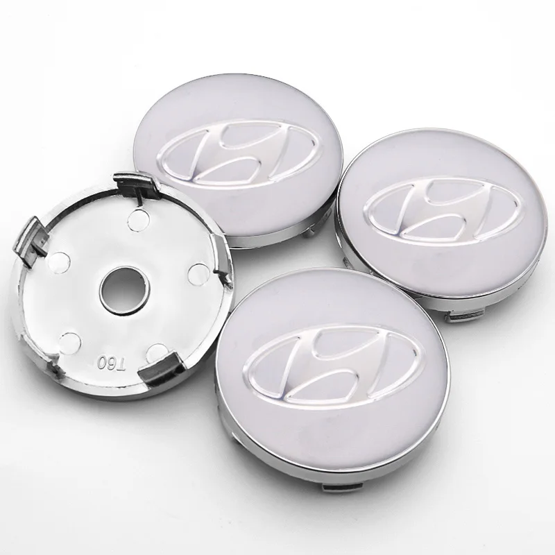 

Car accessories 4pcs 60mm HYUNDAI logo ABS Plastic wheel center hub caps Rim Hub Caps for HYUNDAI-PALISADE HB20 Avante Veloster