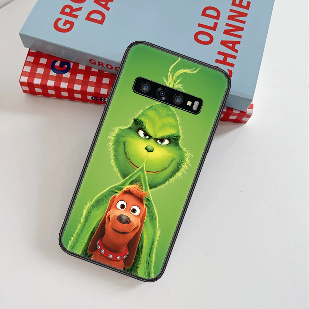 

Grinch Stole Christmas Cute Cartoon Phone Case For Samsung Galaxy Note S 8 9 10 20 Plus E Lite Uitra black Etui Trend Prime 3D