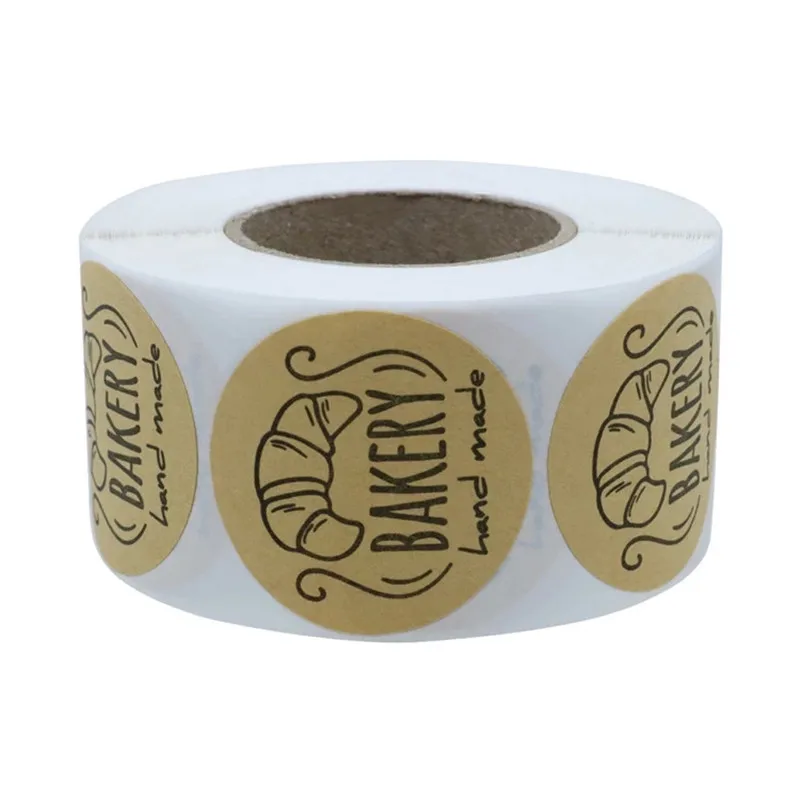 500 шт./рулон крафт бумага &quotхлебобулочные&quot ручной работы наклейки