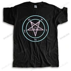 Pastel goth lucifer sign yami kawaii Humor White Geek Print мужская летняя модная футболка мужские хлопковые топы европейские размеры подарки для мальчиков