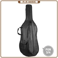 34 cello bag adjustable shoulder strap black portable professional durable waterproof soft cover case