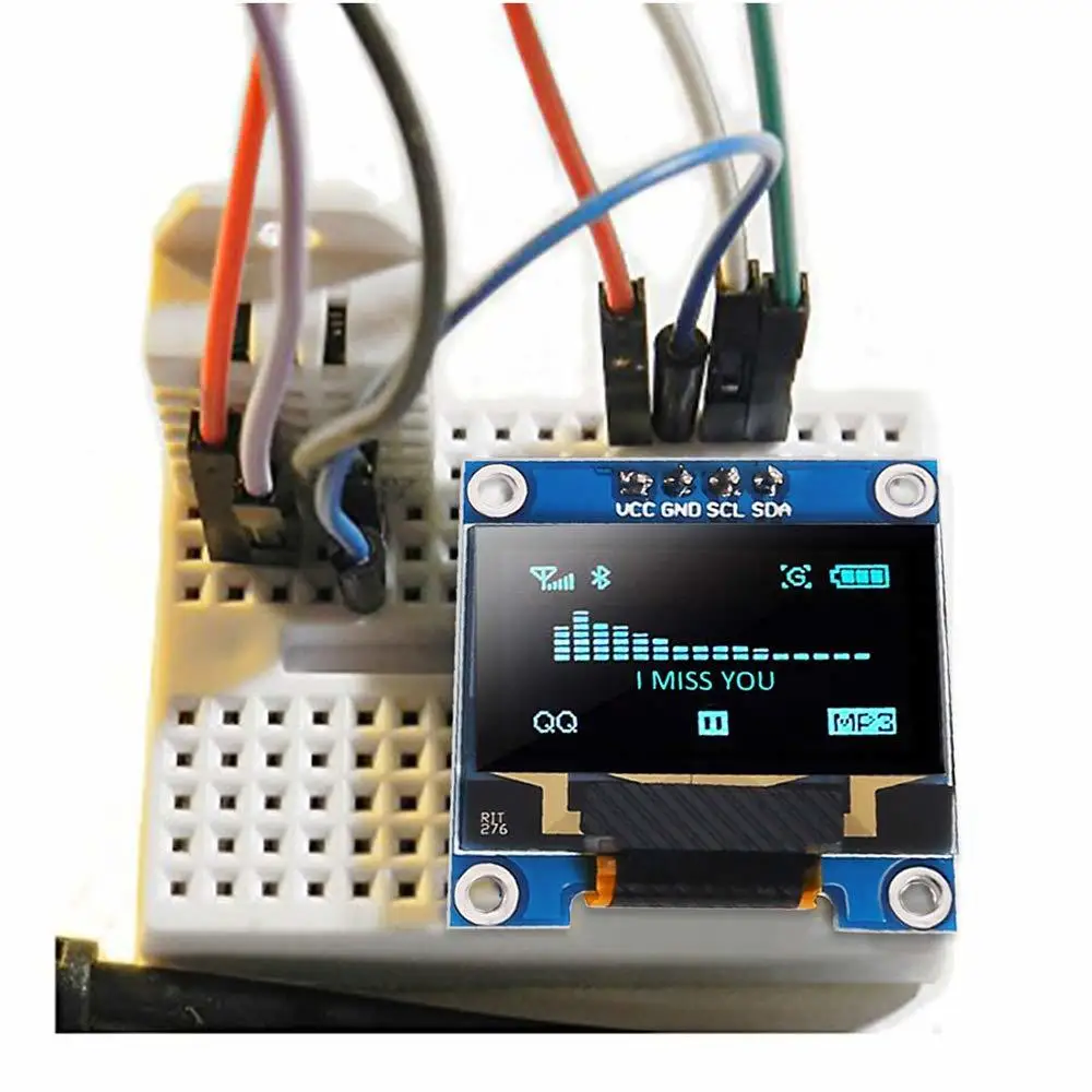 Для Arduino 0 96 дюймов IIC Серийный желтый синий OLED дисплей модуль 128X64 I2C SSD1306 12864 плата с