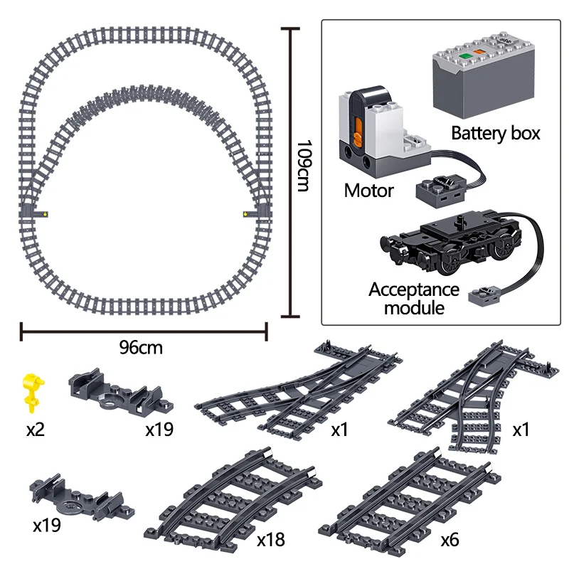 

941pcs City Building Blocks RC Electric Train Harmony High-speed Rail Track Car Brick figures Toys for children