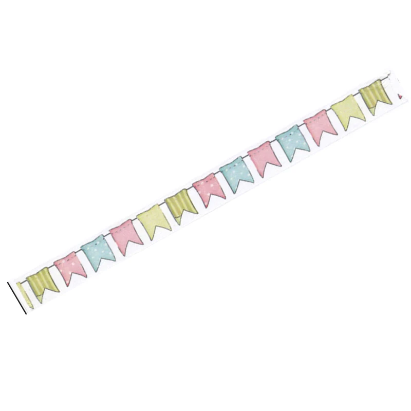 

KK1513 colorful flags and paper tape 1.5CM * 10M T8C5 W4R9