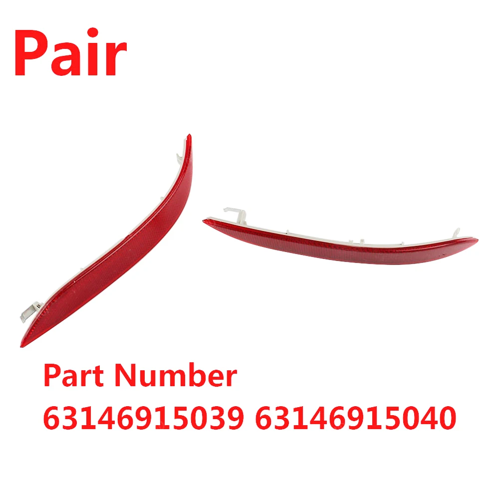 

Задний бампер, красный отражатель стоп-сигнала для BMW 5 серии E60 525i 528i 530i 535i 545i 2003-2007 для автомобиля 63146915039 63146915040