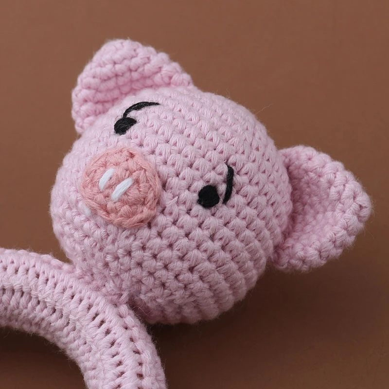 

Baby Beech Wooden Teether Mobile Pram Crib Ring DIY Crochet Rattle Bracelet Soother Infants Teething Chewing Molar Toys DXAD