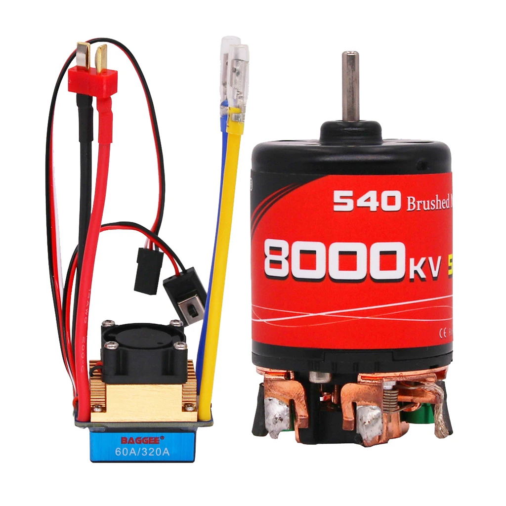 

Brushed Motor Accessory 2-3 Lipo/6-9NiMH 60A Brushed ESC Regulator for RC Cars Crawler