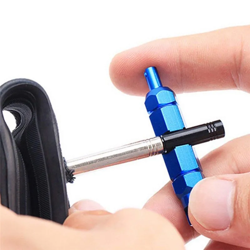 Велосипедные клапаны инструменты удаления Алюминий Кепки велосипед для ремонта