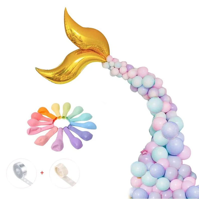 Набор воздушных шаров русалка из латекса 42 шт. | Дом и сад
