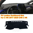 Для Toyota C-HR 2017 2018 2020 из искусственной кожи анти-скольжения приборной панели автомобиля Обложка Коврик козырек от солнца Pad инструмент Панель ковры автомобильные аксессуары
