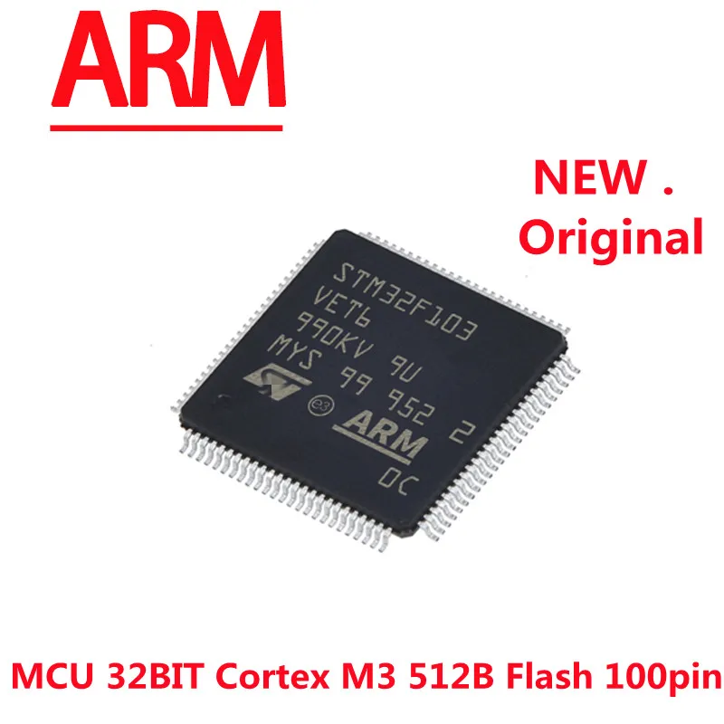 

MCU 5 шт./лот STM32F103VET6 32BIT Cortex M3 H/D 256 до 512 USB/CAN(STM32F103RBT6 STM32F103R8T6 STM32F091RCT6 STM32F030R8T6)