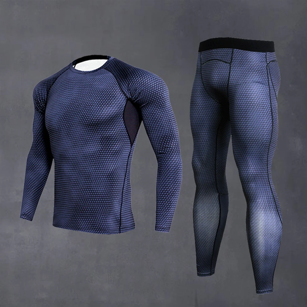 High-Quality Compression Tight-Fitting Workout Suit Outdoor Running Suit Men's Basketball Leggings Gym Fitness Sportswear